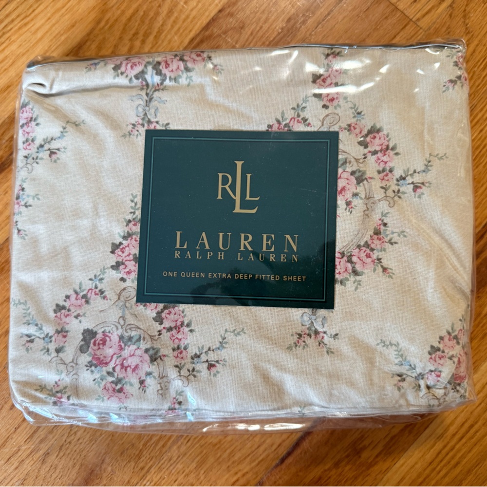 Ralph Lauren floral fitted sheet queen